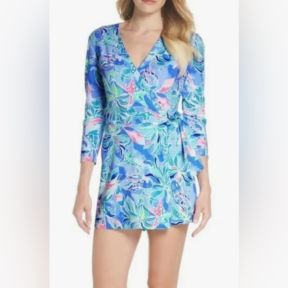 Lilly Pulitzer Cover Wrap Romper XS
